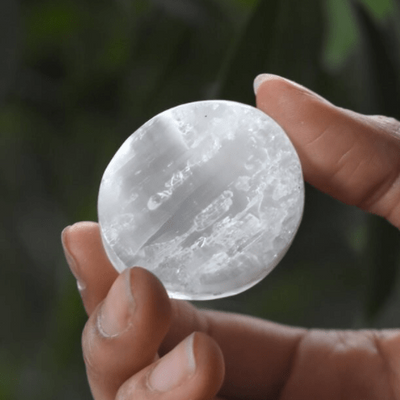 Selenite Worry Stone by Tiny Rituals