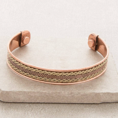 Eternal Knot Magnetic Copper Bracelet by Tiny Rituals