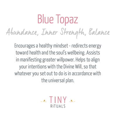 Blue Topaz Silver Ring by Tiny Rituals