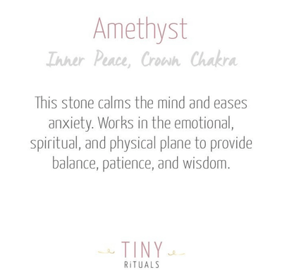 Amethyst Energy Anklet by Tiny Rituals