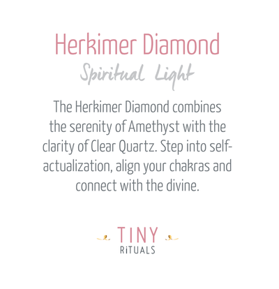 Herkimer Diamond Silver Ring by Tiny Rituals