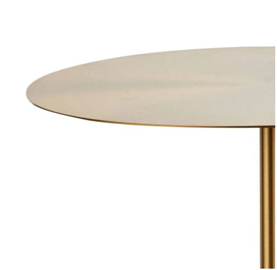 Side Table in Gold and Marble Stone by Blak Hom
