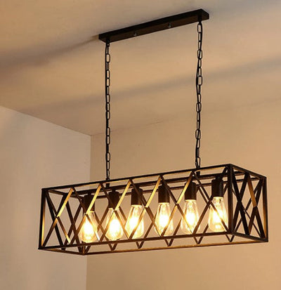 Industrial Kitchen Pendant 4/6-Light Chandelier Ceiling Lamp