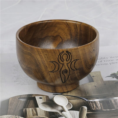 Altar Handmade Wood Bowls Ritual / Ceremony Moon Divination Astrological Tool