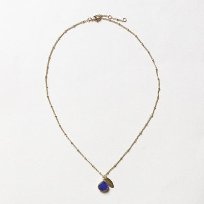 September Blue Sapphire Birthstone Necklace by Tiny Rituals
