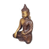 Sitting  Buddha in Meditation Pose two-tone color in Brass by OMSutra