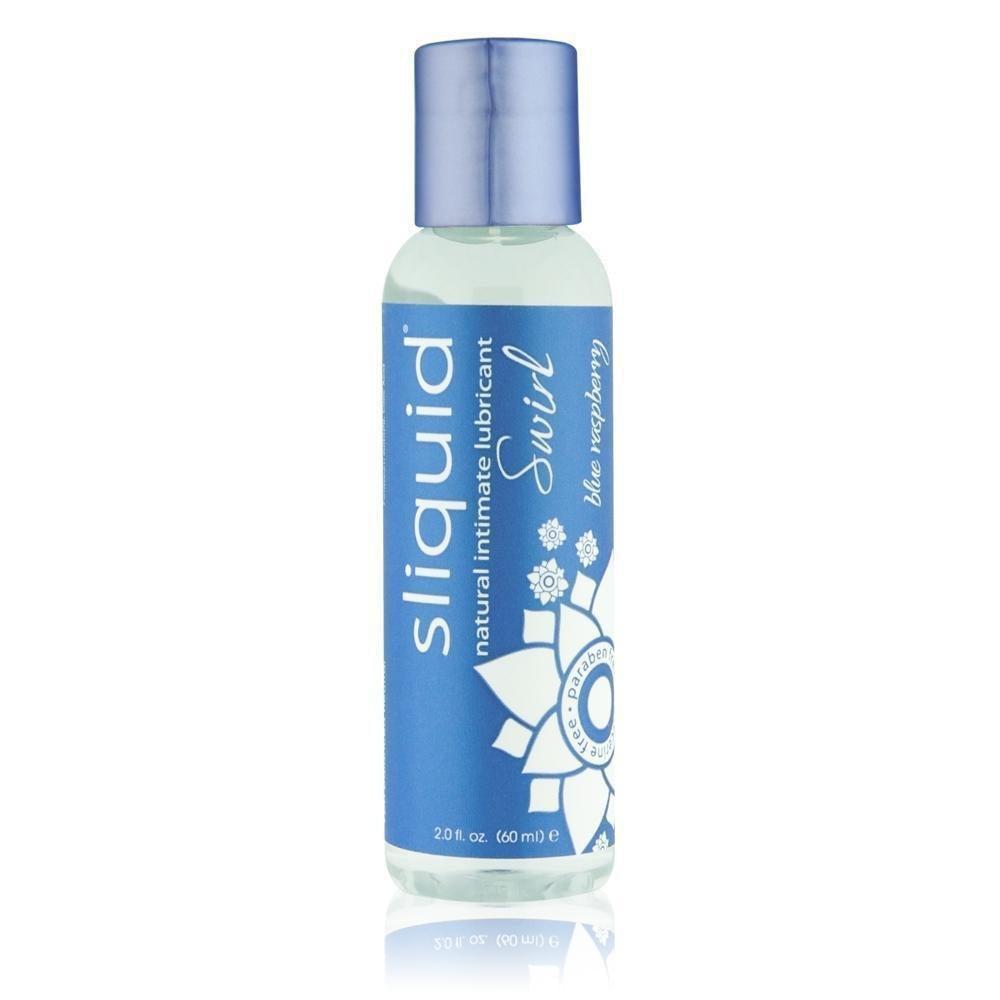 Sliquid Swirl Blue Raspberry Flavored Lubricant by Condomania