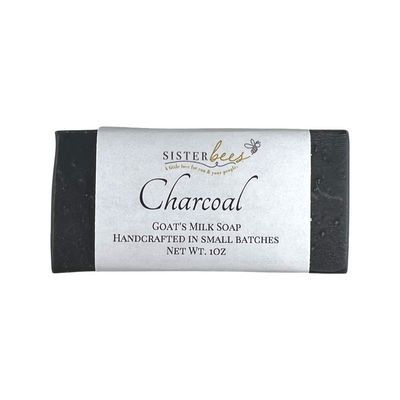 Travel Size Charcoal Goat's Milk Soap by Sister Bees