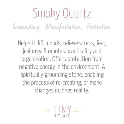 Smoky Quartz Energy Bracelet by Tiny Rituals