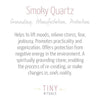Smoky Quartz Worry Stone by Tiny Rituals
