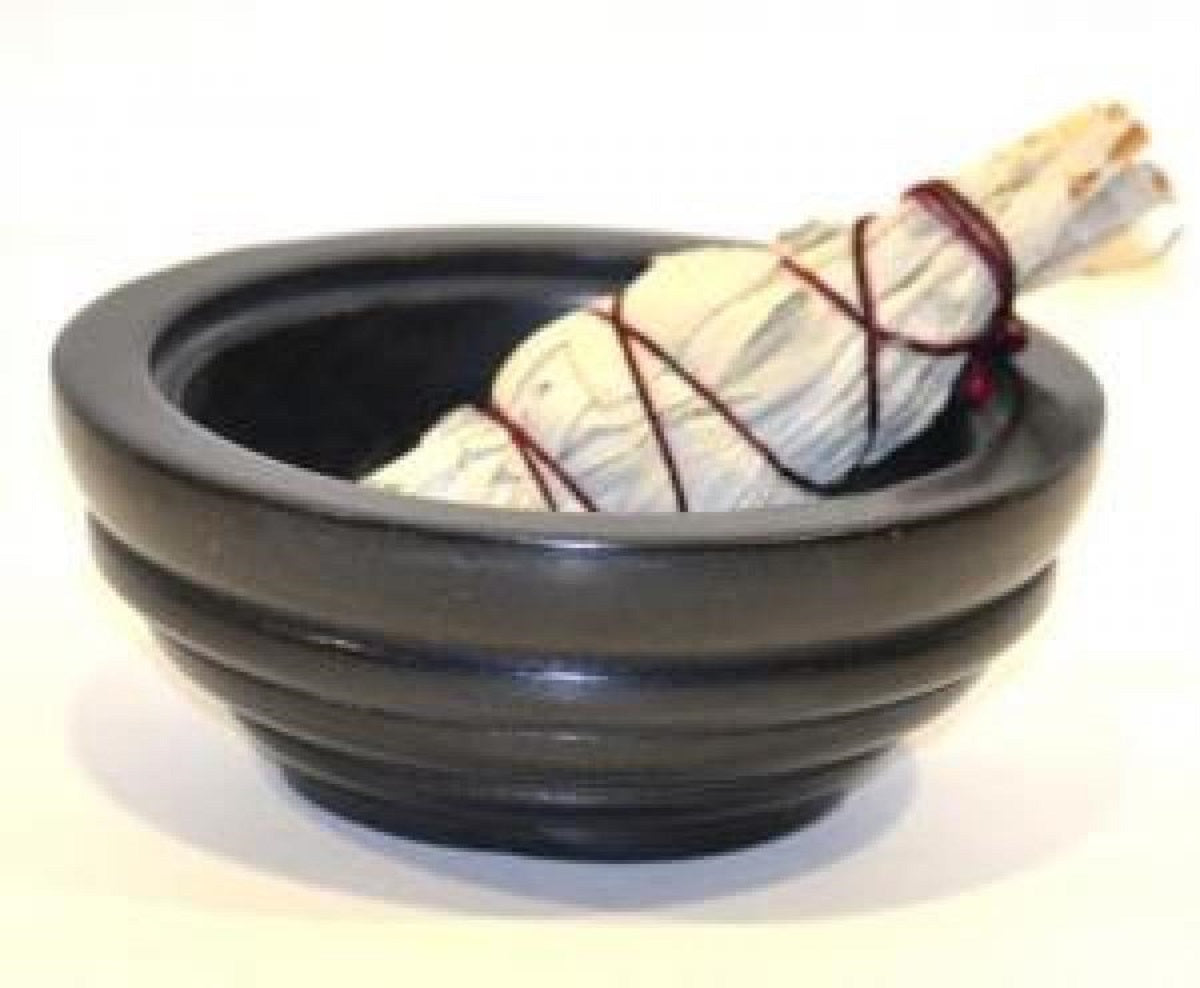 Soapstone Smudge Pot and Charcoal Burner 2