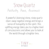 Snow Quartz Energy Bracelet by Tiny Rituals