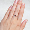 Garnet Silver Ring by Tiny Rituals