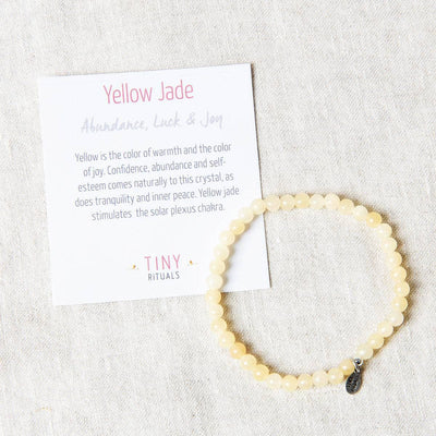 Yellow Jade Energy Bracelet by Tiny Rituals