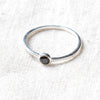 Black Tourmaline Silver Ring by Tiny Rituals