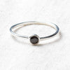 Black Tourmaline Silver Ring by Tiny Rituals