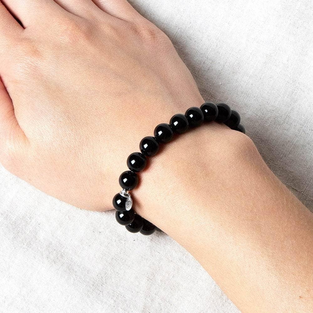 Black Tourmaline Energy Bracelet 8mm by Tiny Rituals