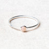 Pink Opal Silver Ring by Tiny Rituals