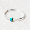Natural Turquoise Silver Ring by Tiny Rituals