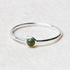 Bloodstone Silver Ring by Tiny Rituals