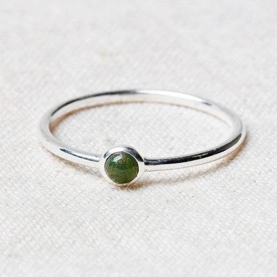 Bloodstone Silver Ring by Tiny Rituals
