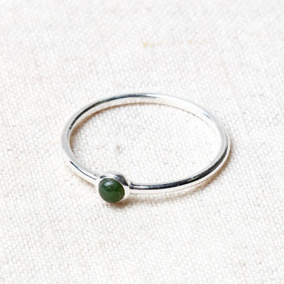Bloodstone Silver Ring by Tiny Rituals