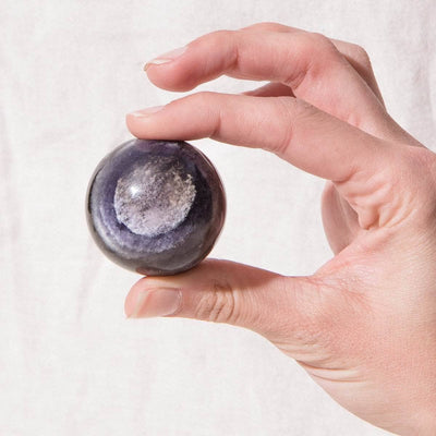 Purple Rainbow Fluorite Sphere by Tiny Rituals