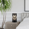 7" Touch lamp/Oil burner/Wax warmer-Black Horses by Peterson Housewares & Artwares