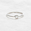 Rainbow Moonstone Silver Ring by Tiny Rituals
