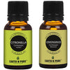 Earth N Pure Lemongrass & Citronella Essential Oils by Distacart