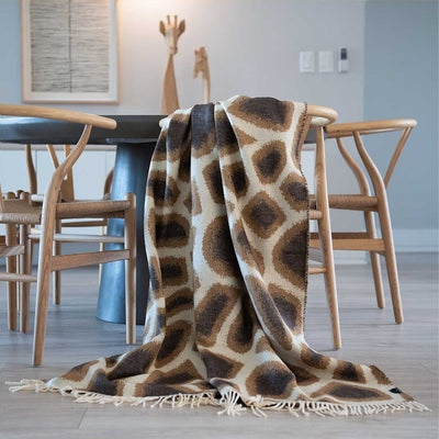 African Giraffe Throw and Blanket by Thula Tula
