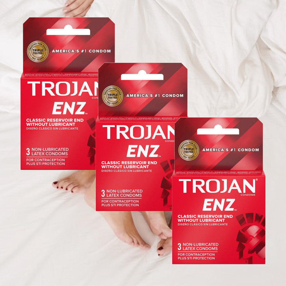 Trojan ENZ Condoms Without Lube by Condomania Nellie's Way Beauty, Inc. Trojan ENZ Condoms Without Lube by Condomania Nellie's Way Beauty, Inc.