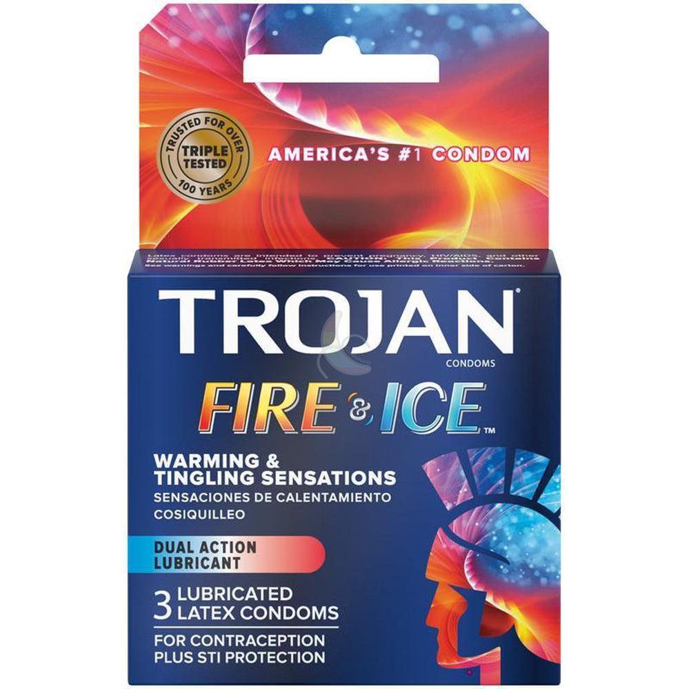 Trojan Fire and Ice Condoms (Hot & Cold Condom) by Condomania
