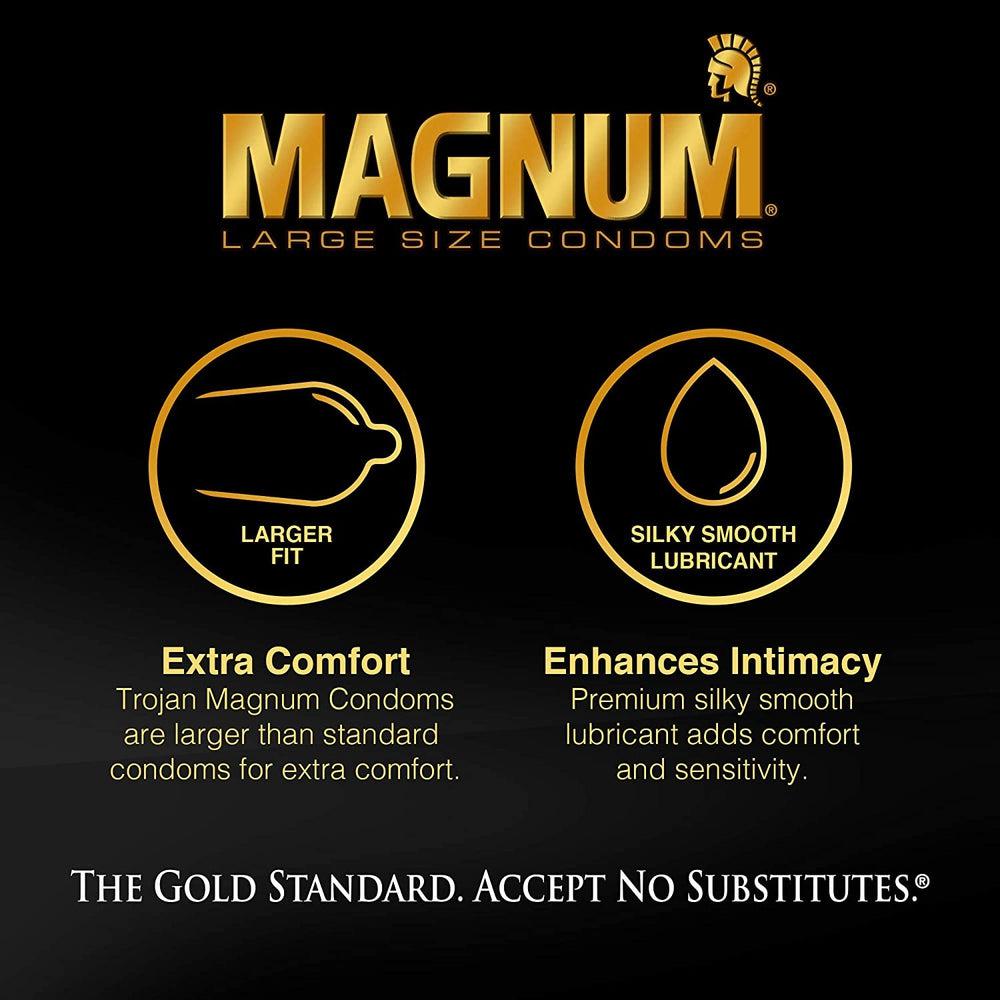 Trojan Magnum Ecstasy Large Size Condoms by Condomania.com