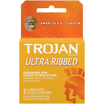 Trojan Ultra Ribbed Condoms by Condomania.com