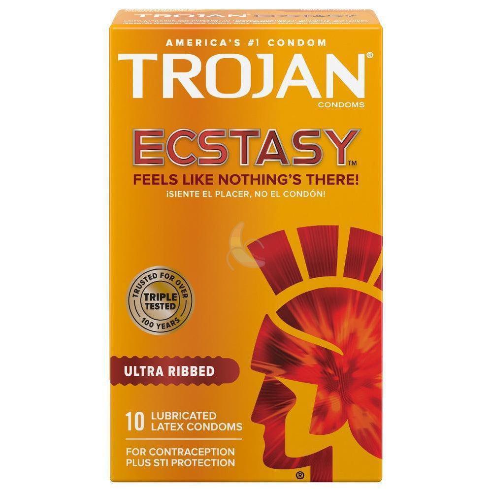 Trojan Ultra Ribbed Ecstasy Condoms by Condomania.com