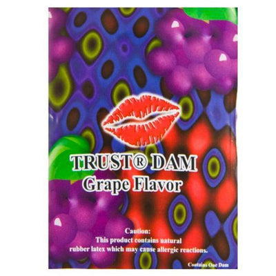 Grape Flavored Dental Dams by Condomania.com