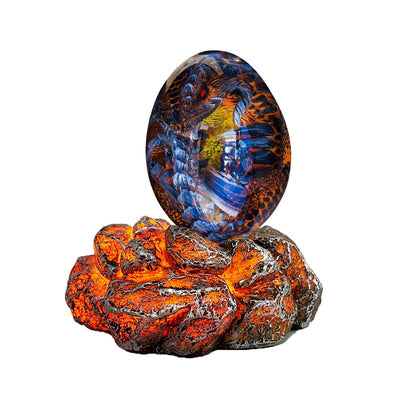 Lava Dragon Egg Resin Statue