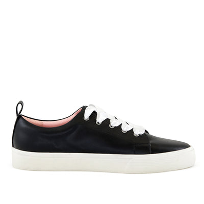Women's Vancouver Wide Lace Sneaker Black by Nest Shoes