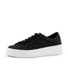 Women's Venice Micro Suede Lace Up Sneaker Black by Nest Shoes