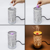 7" Touch lamp/Oil burner/Wax warmer-Silver Mountain Scene by Peterson Housewares & Artwares