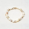 White MOTHER OF PEARL Bracelet - Mother's Day Gift by OMSutra