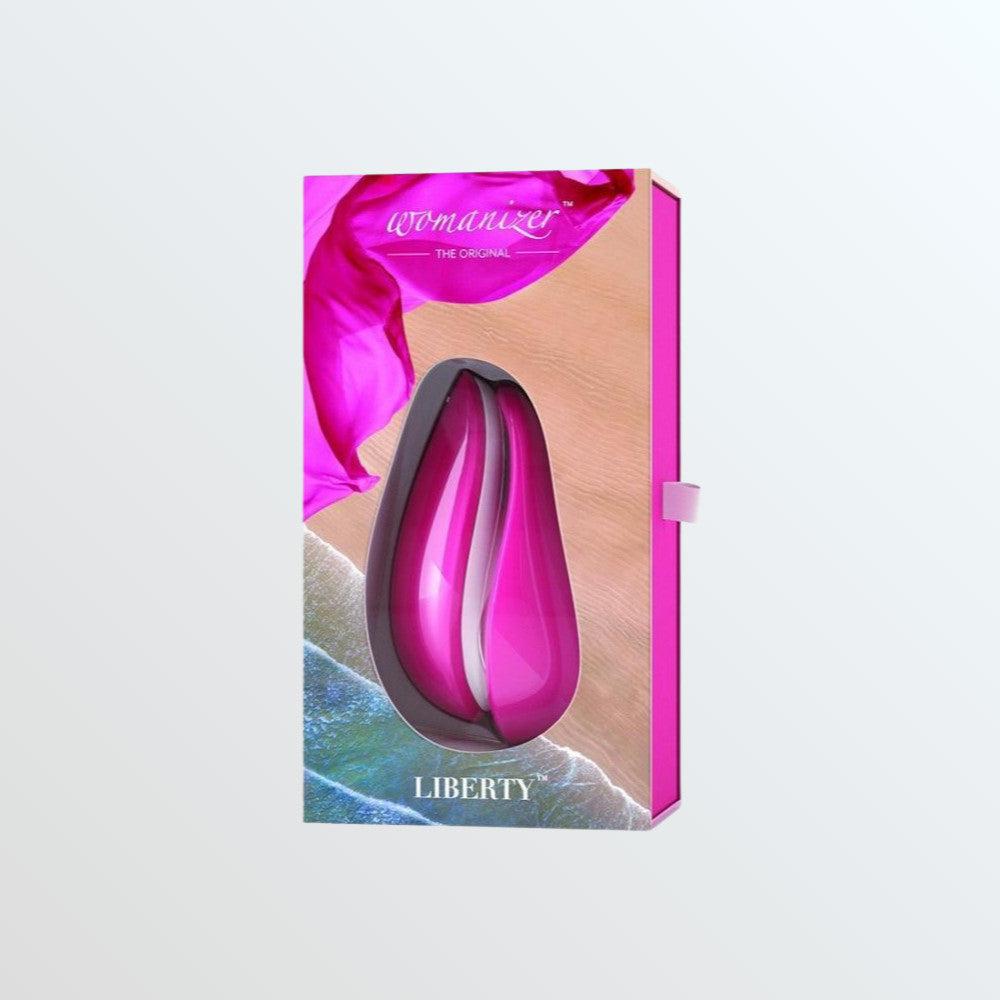 Womanizer Liberty Pink Rose Air Suction Clit Stimulator by Condomania.com