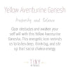 Yellow Aventurine Ganesh by Tiny Rituals