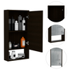 Modesto Medicine Cabinet, Open Shelf, Mirror With Two Interior Shelves by FM FURNITURE