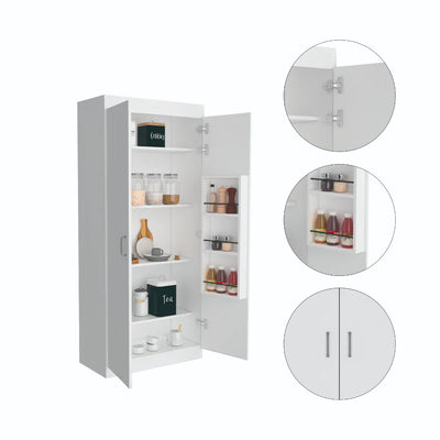 Albany, Double Door Pantry Cabinet, Five Shelves by FM FURNITURE