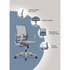 Adelaide Medium Back | Revolving Ergonomic Office Chair
