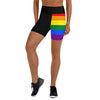 LGBT Flag Porcupine Yoga Shorts by Proud Libertarian
