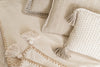 Hand Quilted Border Cotton Pillow by Anaya