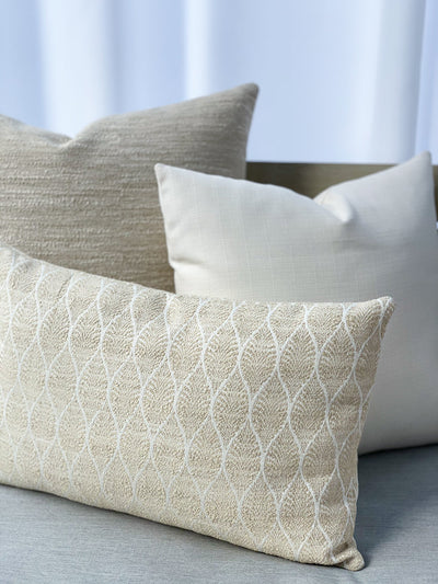 Summer Classic White Indoor and Outdoor Pillow by Anaya